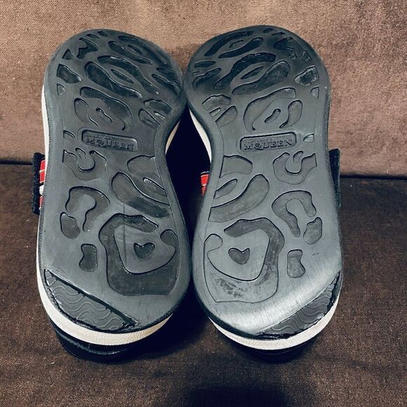 Alexander McQueen Larry Oversized Platform Sneaker Black Red Studded Strap 9-9.5 - Picture 11 of 16